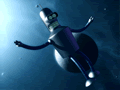 futurama bender floating in space by blendedhead