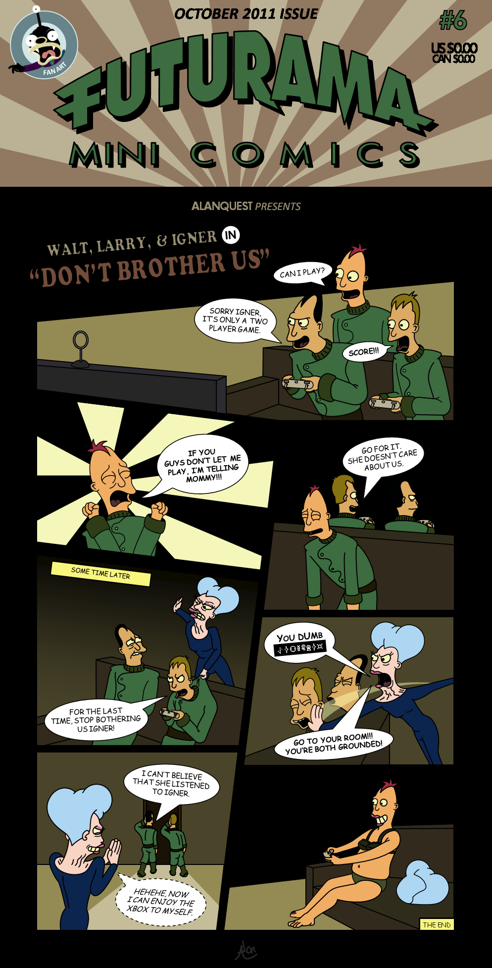 futurama mini comic 06 - page 1