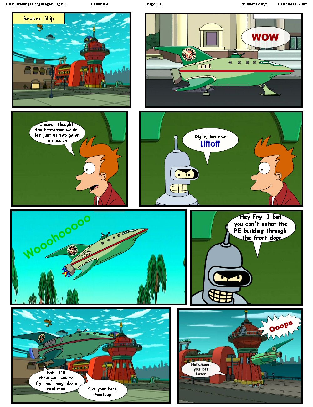 futurama broken ship - page 1