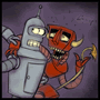 futurama bender and robot devil for dsummerchan by missuspatches