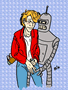 futurama fry and bender by misty waters