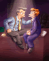 futurama late night office work fry that guy by misty waters