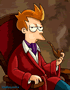futurama fry portrait of a 20th century man by the fighting mongooses