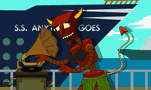 futurama anything goes robot devil hawaian by the fighting mongoosess