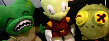 Morbo, Kif & Hypnotoad plushies from Toynami / Futurama at Toy Fair 2012