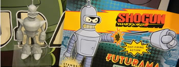 Shogun Warrior Bender & Jumbo Bender from Toynami / Futurama at Toy Fair 2012