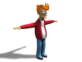 futurama fry body shading