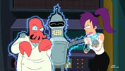 Bender's Game Screenshot (Zoidberg, Bender and Leela)