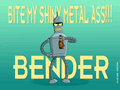 futurama bender bite my shiny metal ass by mr35mm