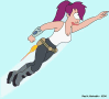 futurama flying leela