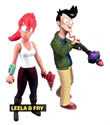 Universe 1 Fry and Leela Toynami exclusives in the San Diego Comic Con 2009