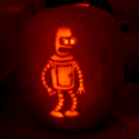 Bender Pumpkin Carving by Aaron Chancey