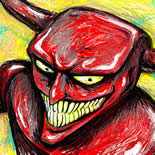 The Robot Devil (wallpaper) by casebasket